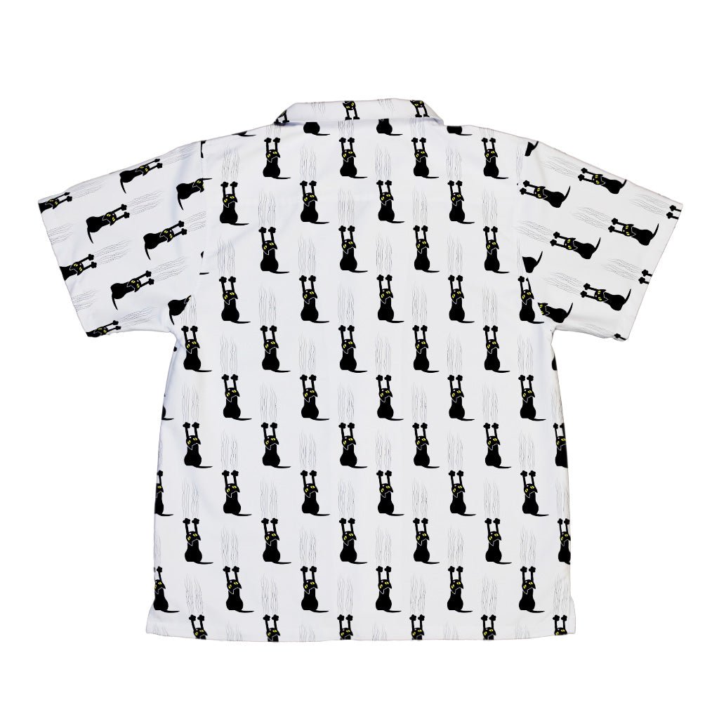 Silly Cat astrophe White Youth Hawaiian Shirt 2