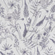 Simple Botany Flowers Herbs White Blue Long Sleeve Button Up Shirt Geek Nerd adult sizing Botany Print FLOW DESC WRITING