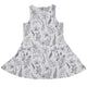 Simple Botany Flowers Herbs White Blue Dress Geek Nerd Botany Print lx - C Simple Patterns