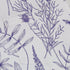 Simple Botany Flowers Herbs White Blue Button Up Shirt - adult sizing - Botany Print - Simple Patterns