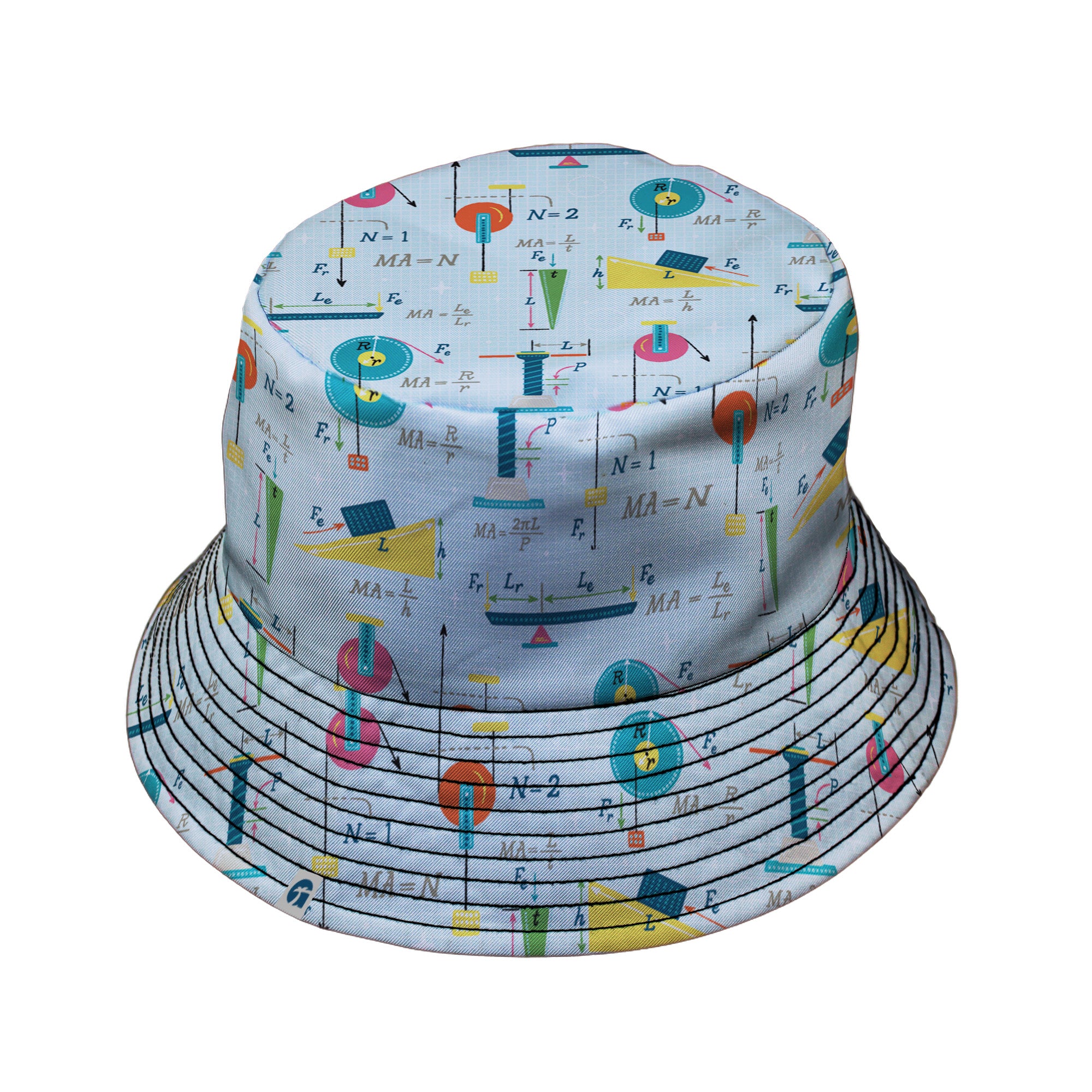 Simple Machines Light Bucket Hat Black Stitching