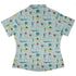 Simple Machines Light Curvy Button Up Shirt womens back