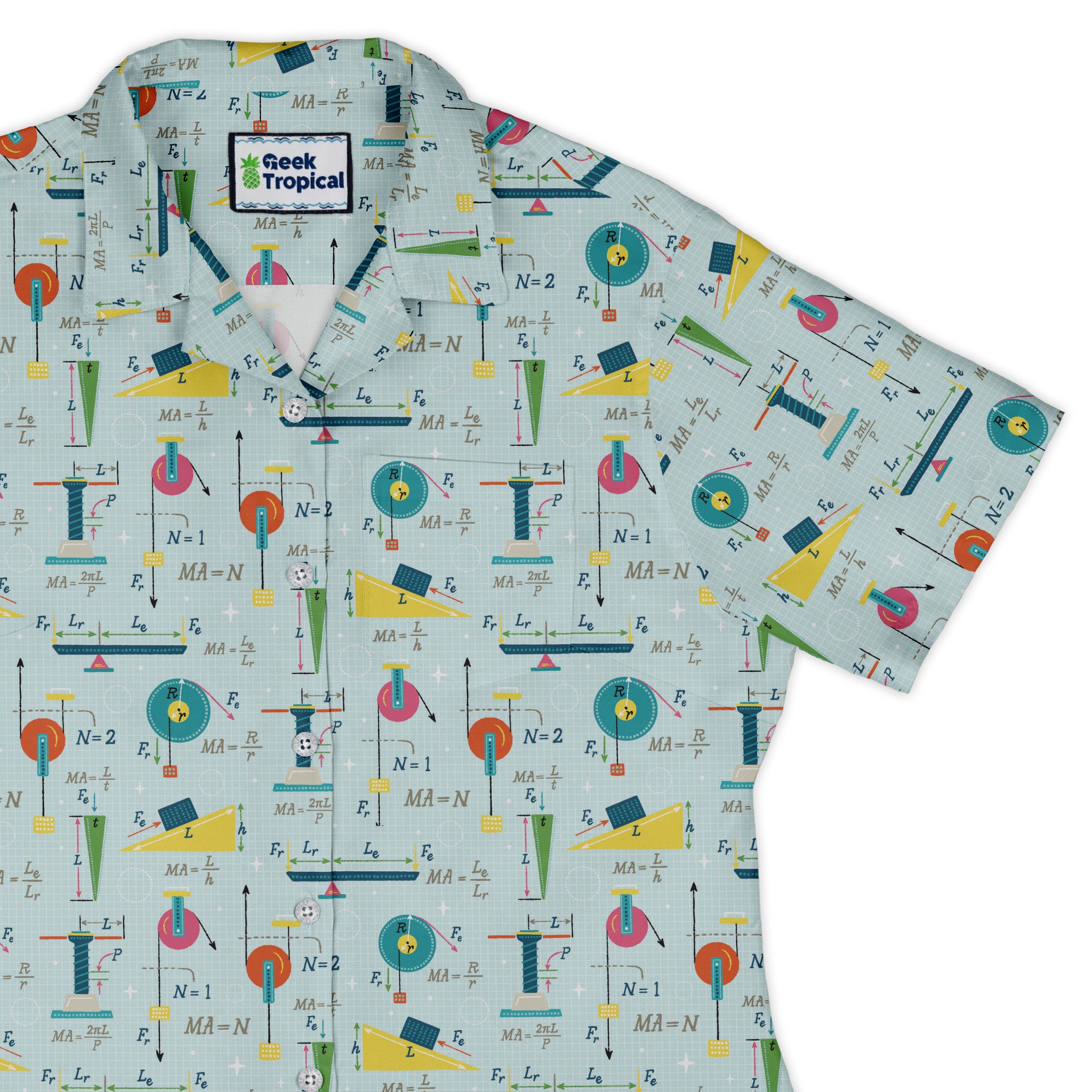 Simple Machines Light Curvy Button Up Shirt womens top right