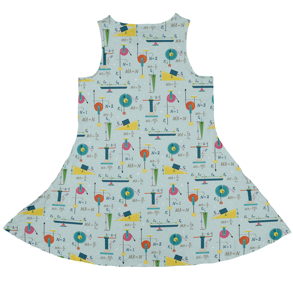 Simple Machines Light Sleeveless Dress back