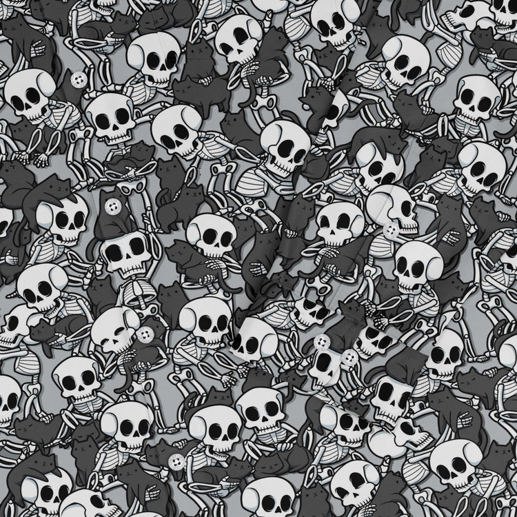 Skeleton Cat Love Long Sleeve Button Up Shirt Geek Nerd 0925 adult sizing All Adult Button Up Shirts