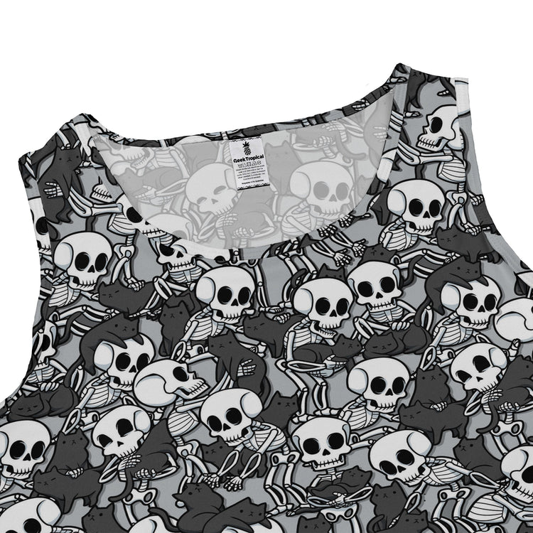 Skeleton Cat Love Dress Geek Nerd 0925 Animal Patterns Design by Tobe Fonseca