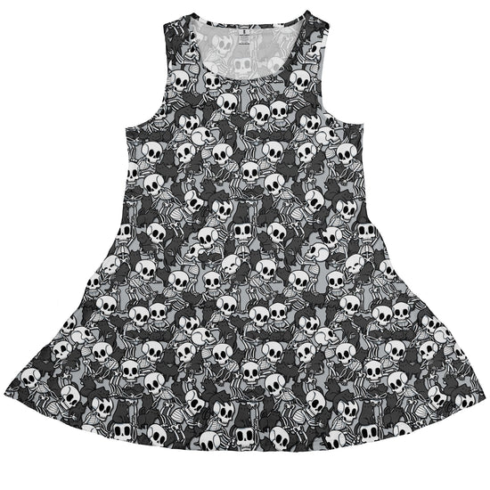 Skeleton Cat Love Dress Geek Nerd 0925 Animal Patterns Design by Tobe Fonseca