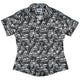 Skeleton Cat Love Curvy Button Up Shirt Geek Nerd 0925 All Adult Button Up Shirts Animal Patterns