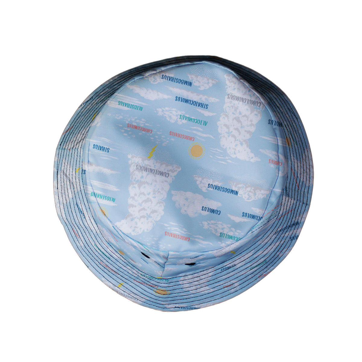 Sky Field Guide Bucket Hat Top View
