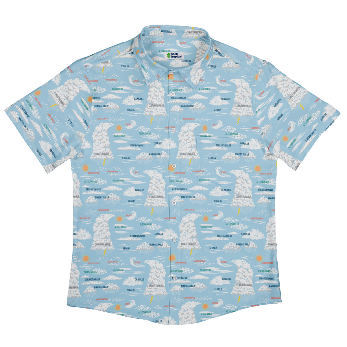 Sky Field Guide Button Up Shirt Flat Front