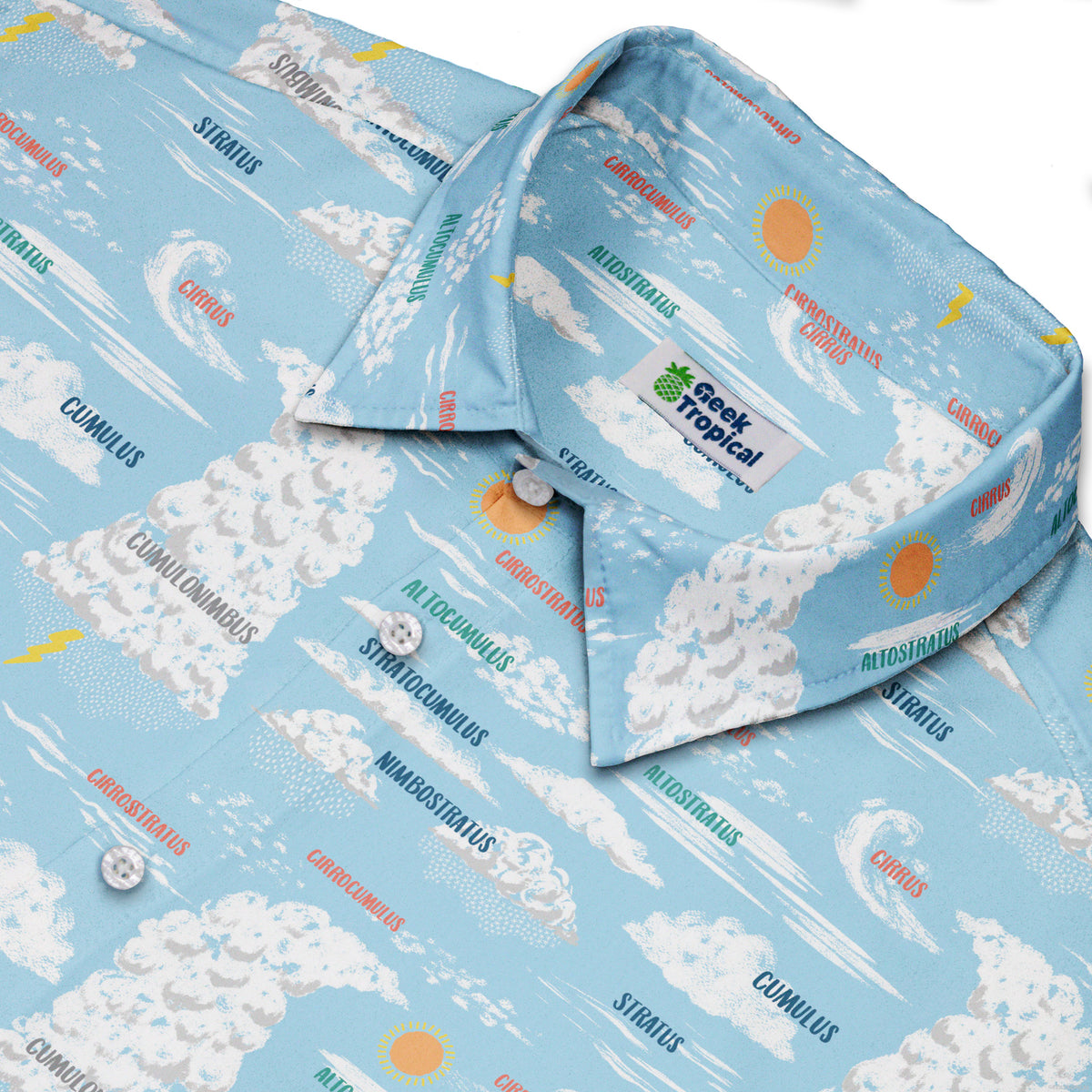 Sky Field Guide Button Up Shirt Neck