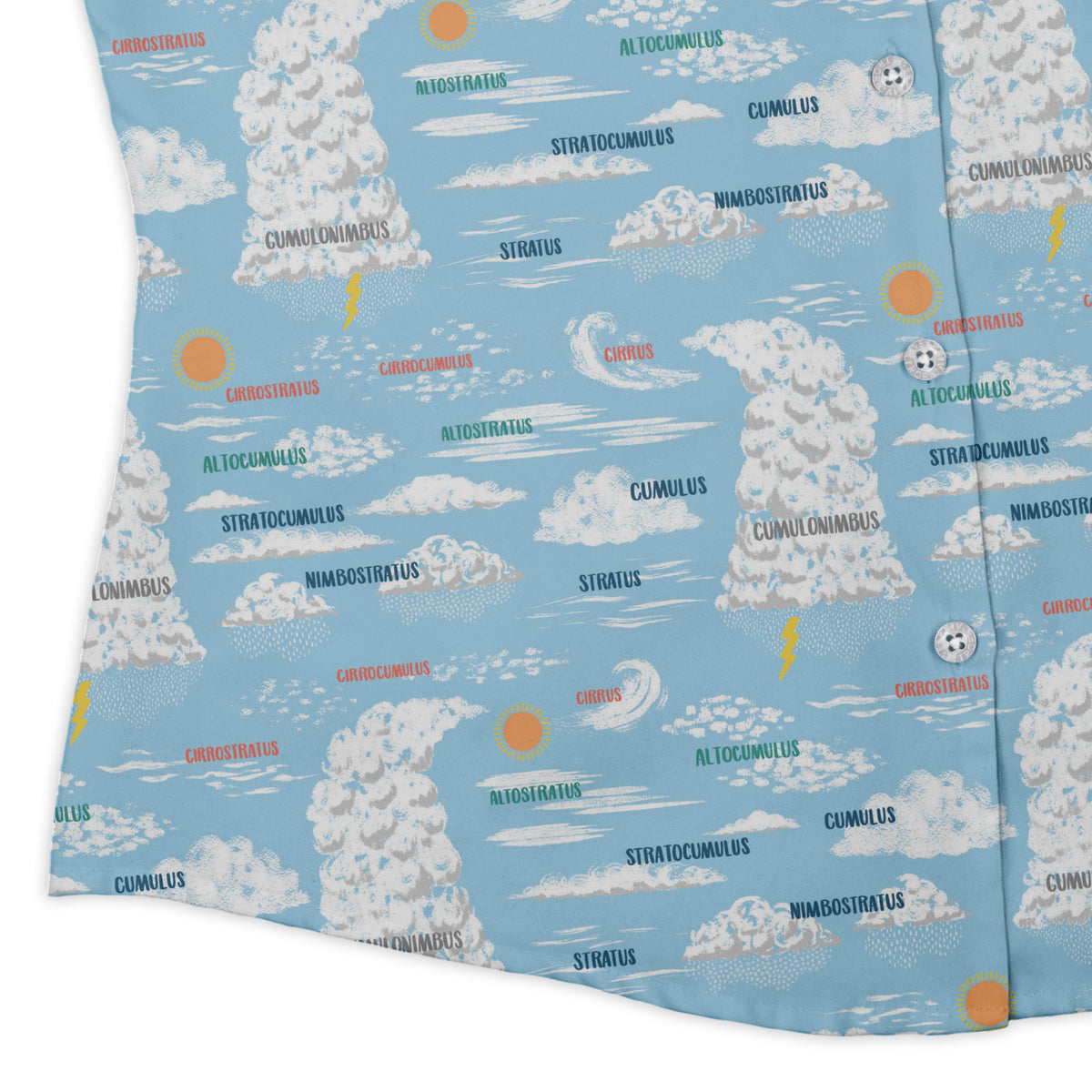 Sky Field Guide Curvy Button Up Shirt womens corner