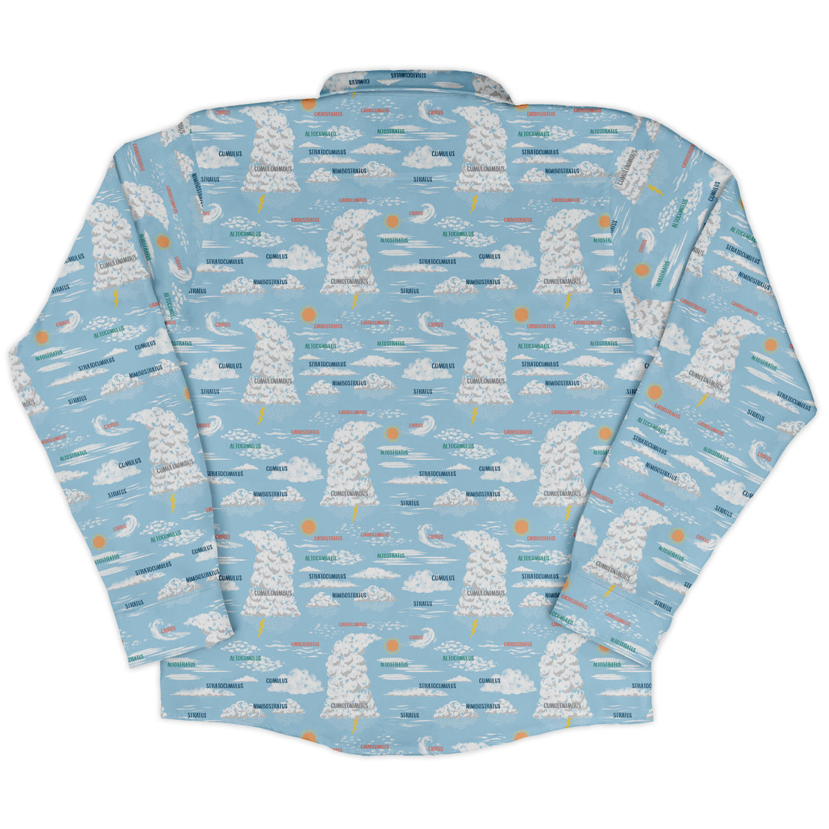 Sky Field Guide Long Sleeve Button Up Shirt back