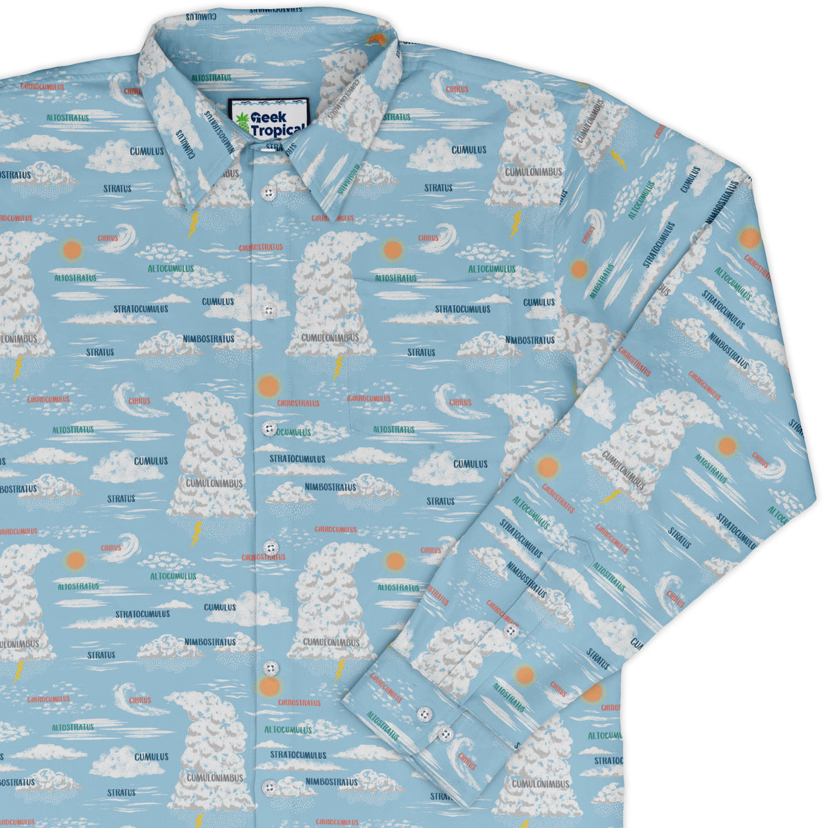 Sky Field Guide Long Sleeve Button Up Shirt cover