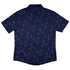 Sleepy Celestial Cats Blue Button Up Shirt Back