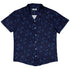 Sleepy Celestial Cats Blue Button Up Shirt Hawaiian Front