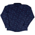 Sleepy Celestial Cats Blue Long Sleeve Button Up Shirt back