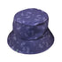 Sleepy Celestial Cats Lilac Bucket Hat Black Stitching