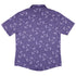 Sleepy Celestial Cats Lilac Button Up Shirt Back
