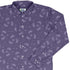 Sleepy Celestial Cats Lilac Long Sleeve Button Up Shirt cover