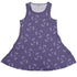 Sleepy Celestial Cats Lilac Sleeveless Dress front