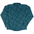 Sleepy Celestial Cats Teal Long Sleeve Button Up Shirt back