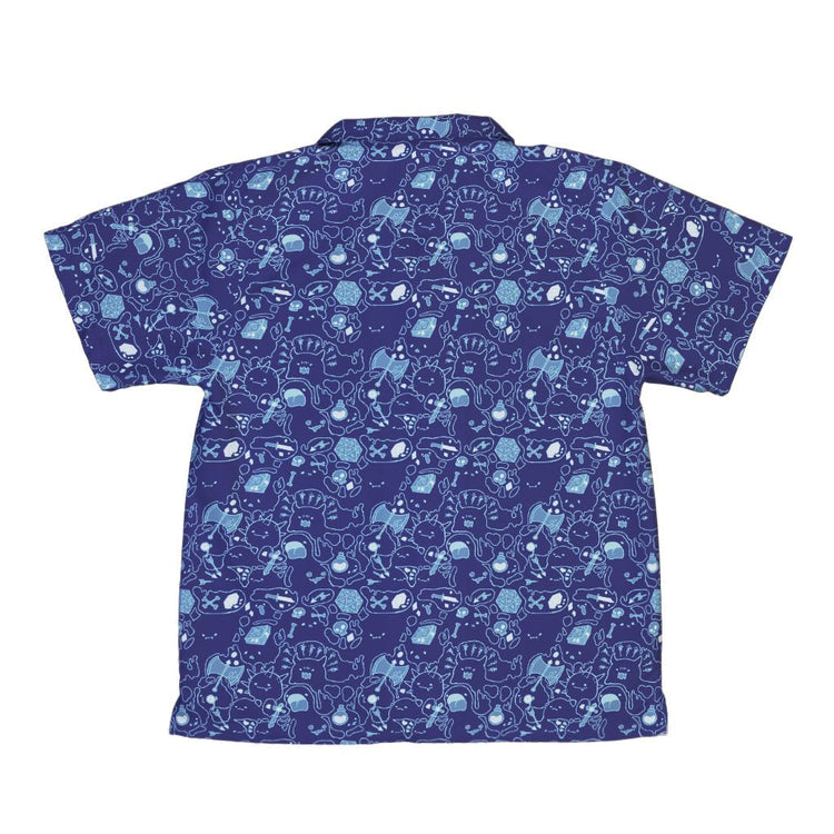 Slim Cube Bioluminescence Youth Hawaiian Shirt - Design by Ardi Tong - dnd & rpg print - Q3