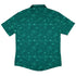 Slim Cube Toxic Green Button Up Shirt - adult sizing - Design by Ardi Tong - dnd & rpg print