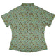 Slow Spore Trail Curvy Button Up Shirt Geek Nerd animal patterns botany print Design by Julie Kitzes