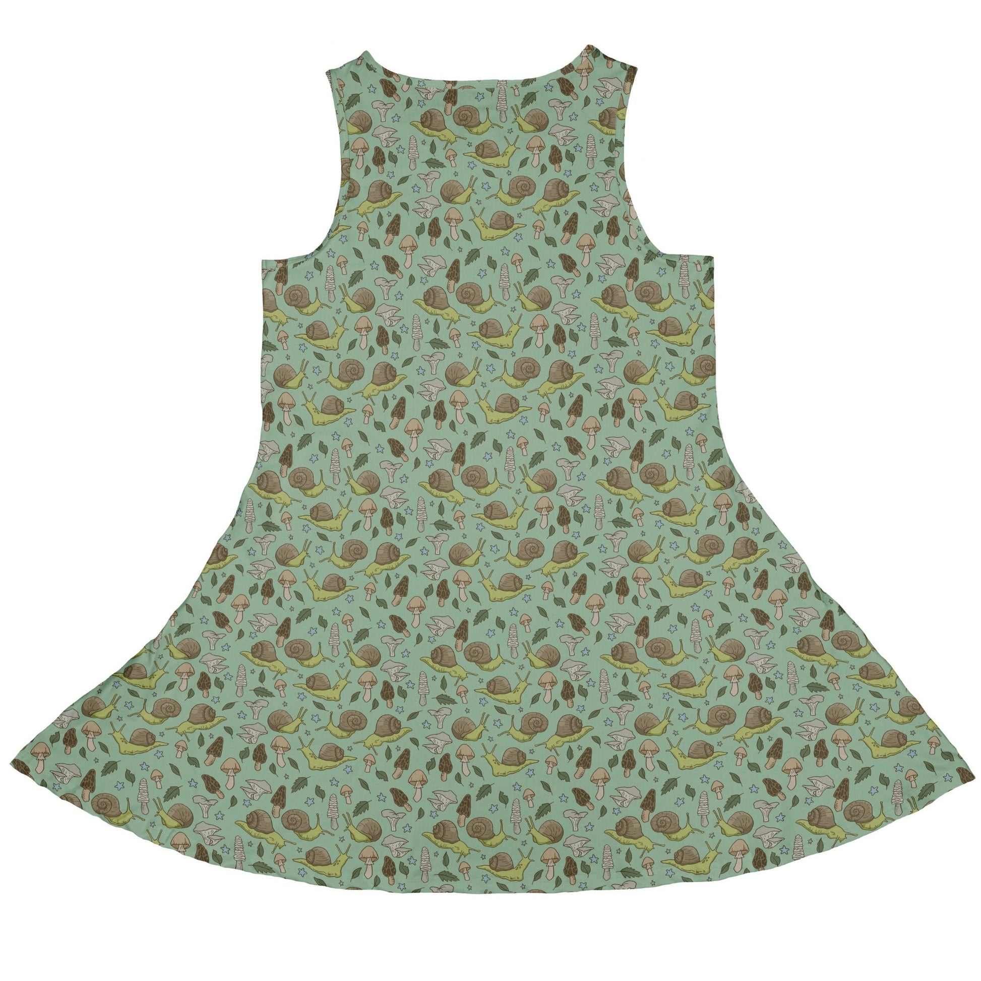 Slow Spore Trail Dress Geek Nerd animal patterns botany print Design by Julie Kitzes
