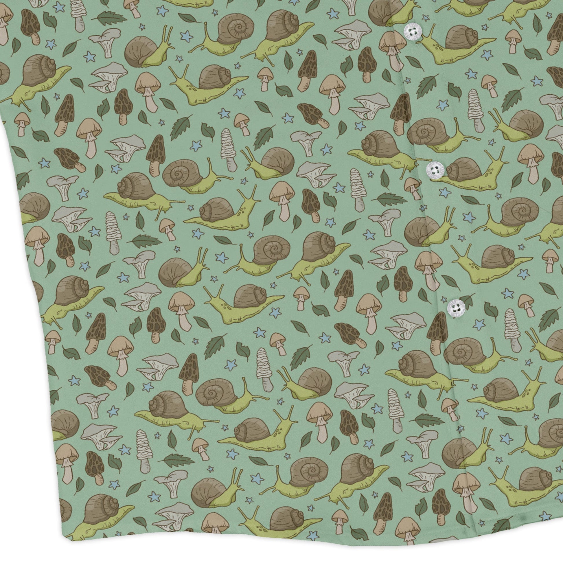 Slow Spore Trail Long Sleeve Button Up Shirt