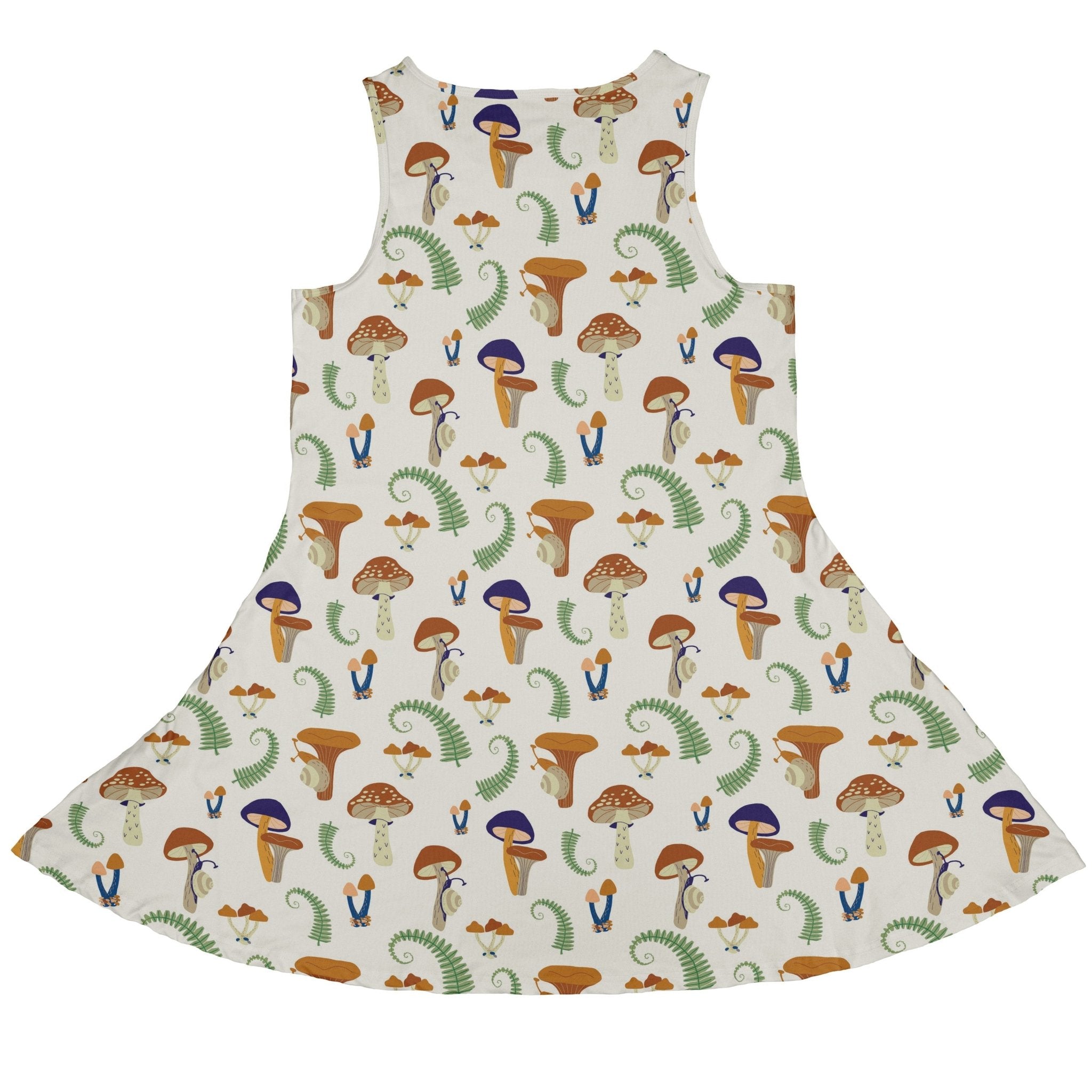 Snails And Mushrooms Botany Dress Geek Nerd Botany Print lx - C