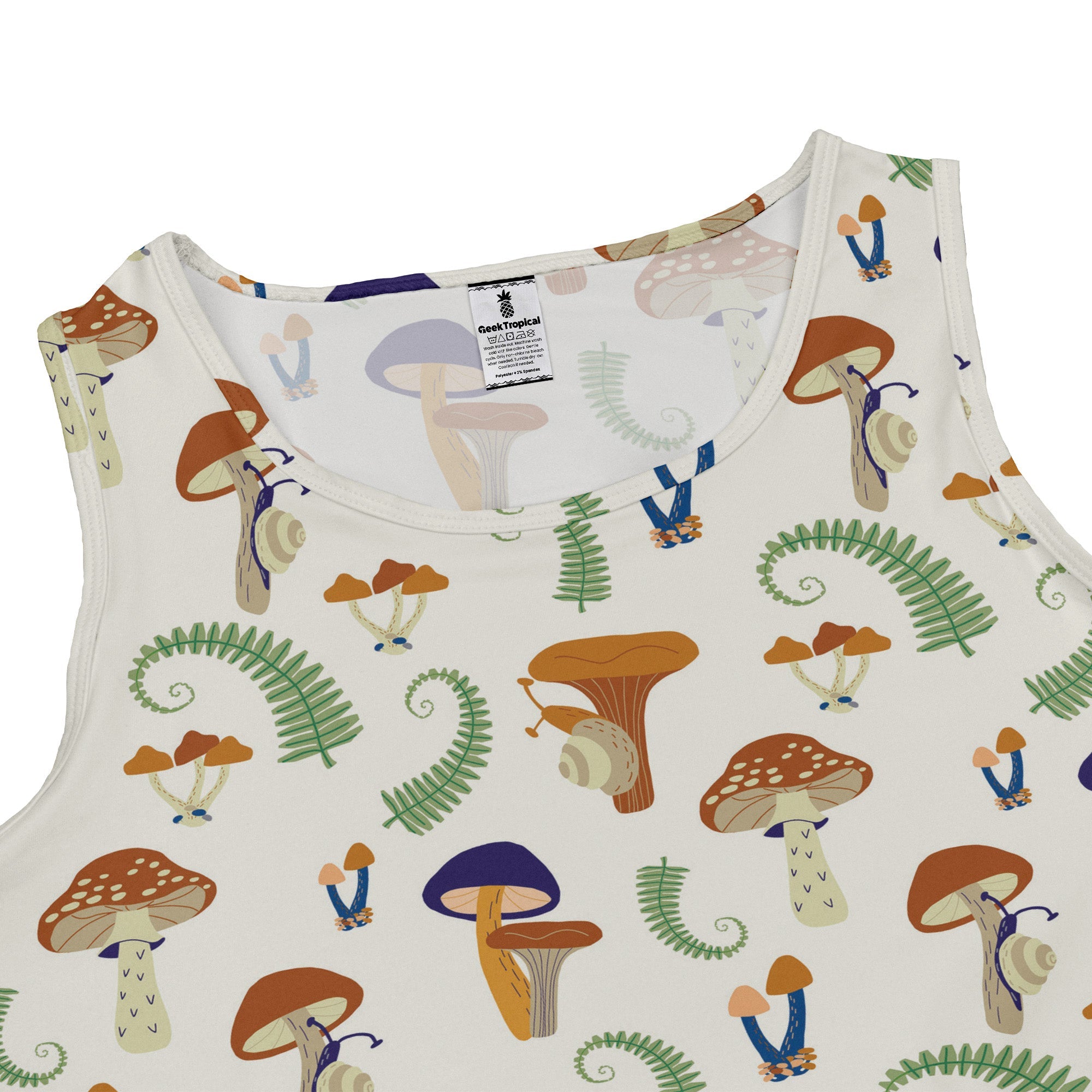Snails And Mushrooms Botany Dress Geek Nerd Botany Print lx - C