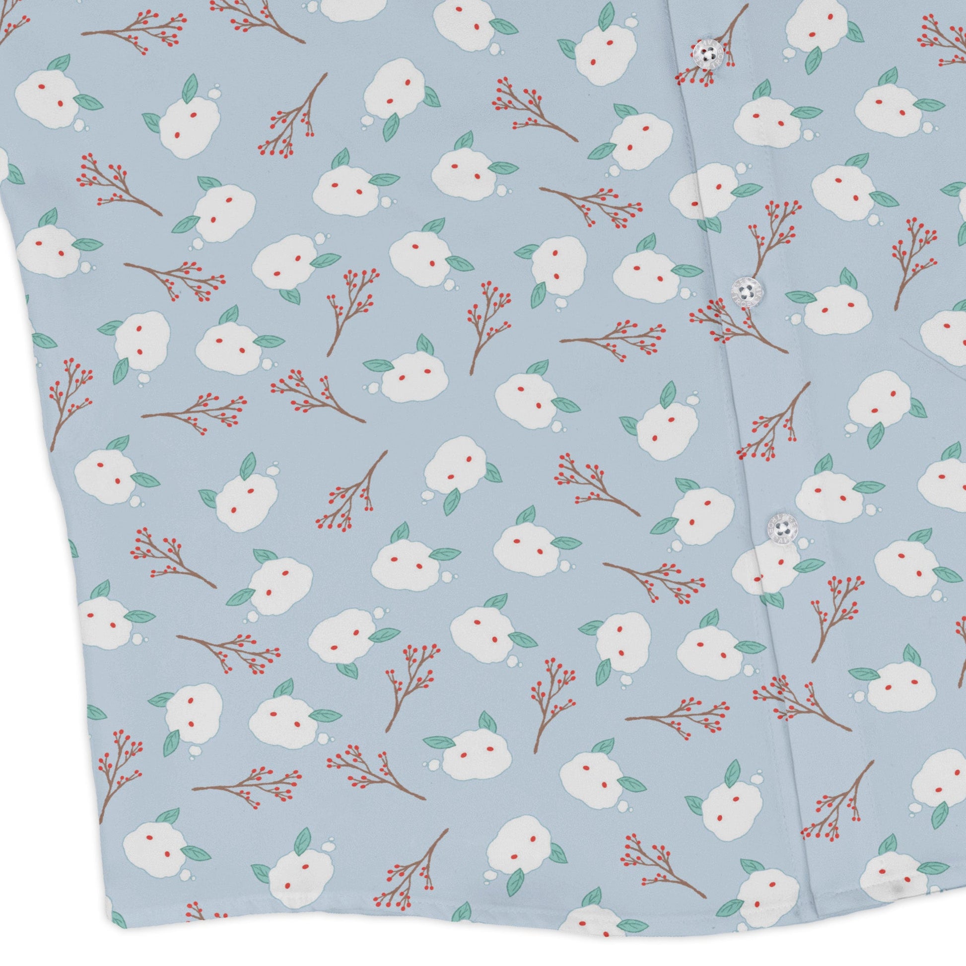 Snow Bunnies Long Sleeve Button Up Shirt