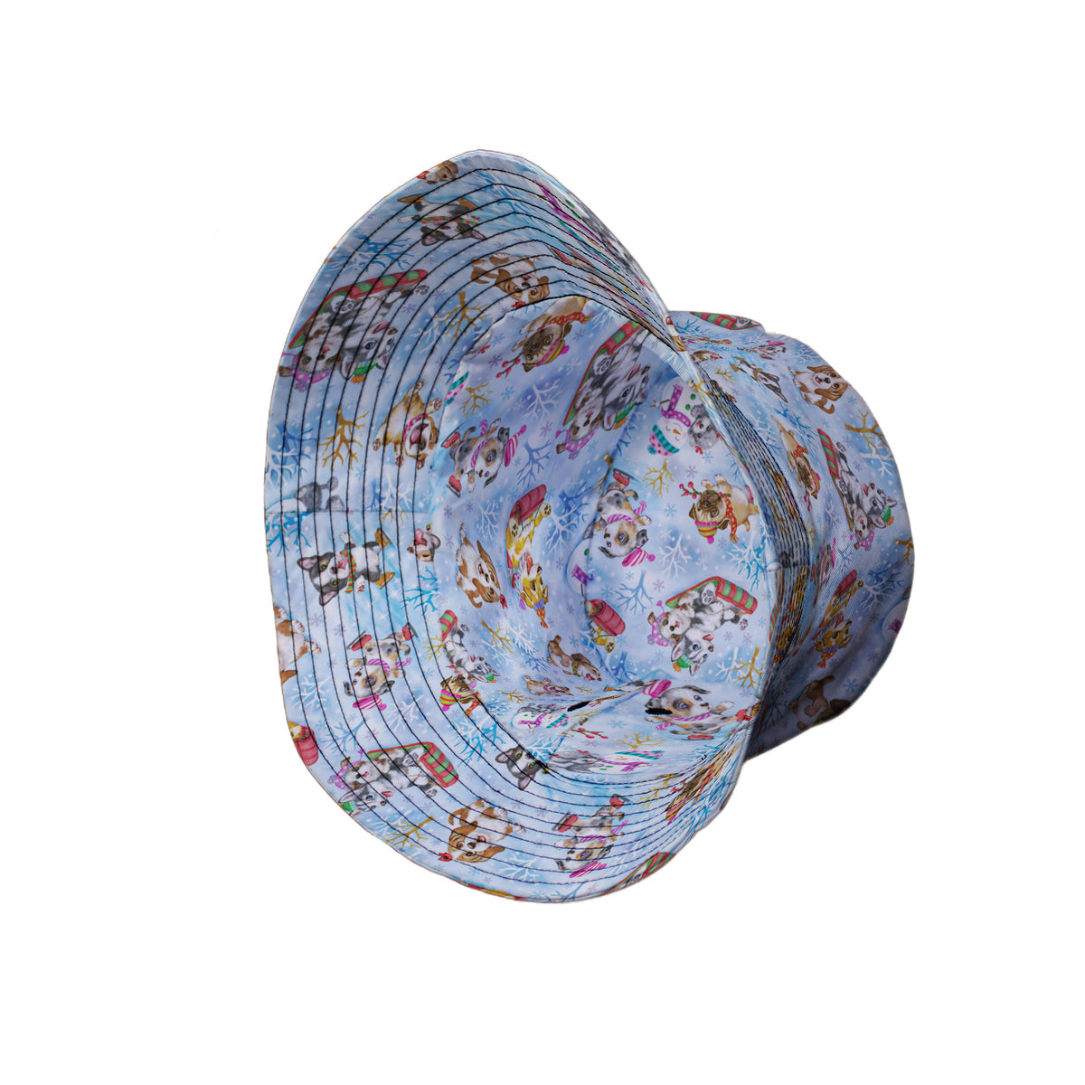 Snow Much Puppy Fun Bucket Hat Side View