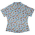 Snow Much Puppy Fun Curvy Button Up Shirt womens back