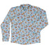 Snow Much Puppy Fun Long Sleeve Button Up Shirt front