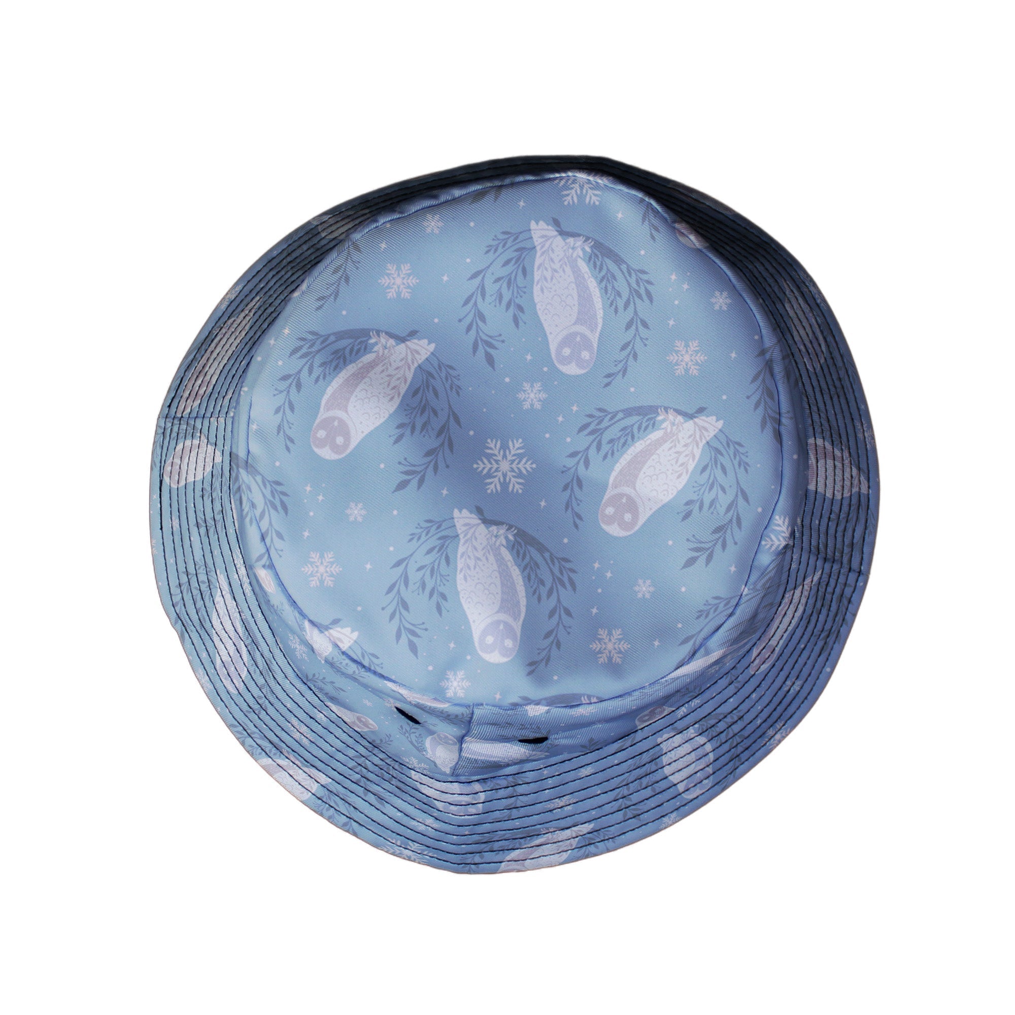 Snow Owl Moon Bucket Hat Geek Tropical