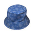 Snowflake Cat Winter Bucket Hat Black Stitching