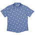 Snowflake Cat Winter Button Up Shirt Flat Front