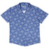 Snowflake Cat Winter Button Up Shirt Hawaiian Front