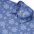 Snowflake Cat Winter Button Up Shirt Neck