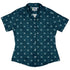 Snowflake Season Curvy Button Up Shirt womens front