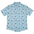 Snowing Frogs Button Up Shirt Geek Nerd adult sizing Christmas Print Design by Ardi Tong