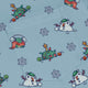 Snowing Frogs Long Sleeve Button Up Shirt Geek Nerd adult sizing Anime Christmas Print