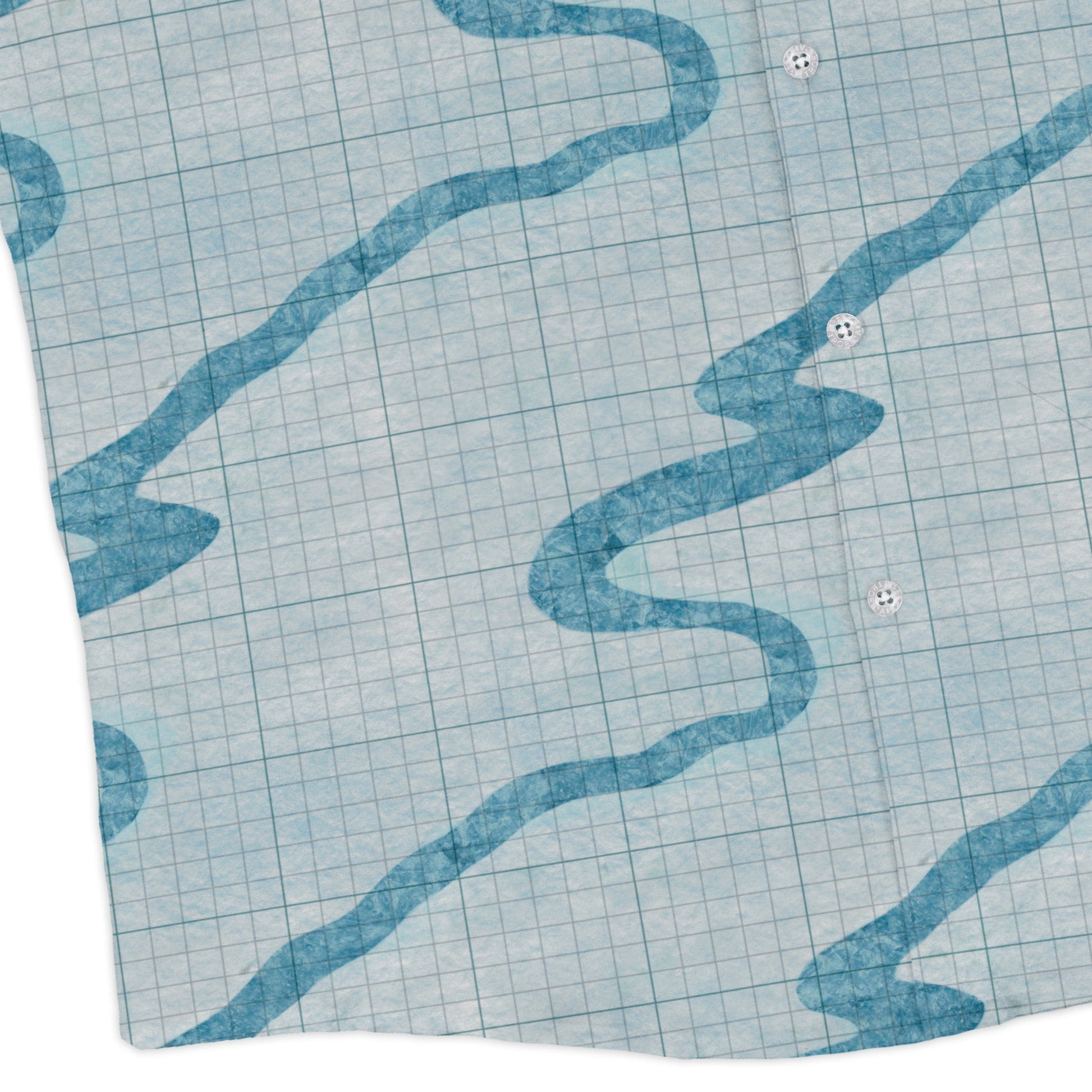 Snowy Dnd Battle Map Long Sleeve Button Up Shirt