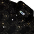Snowy Kitty Night Button Up Shirt Neck