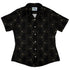 Snowy Kitty Night Curvy Button Up Shirt womens front