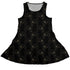Snowy Kitty Night Sleeveless Dress front