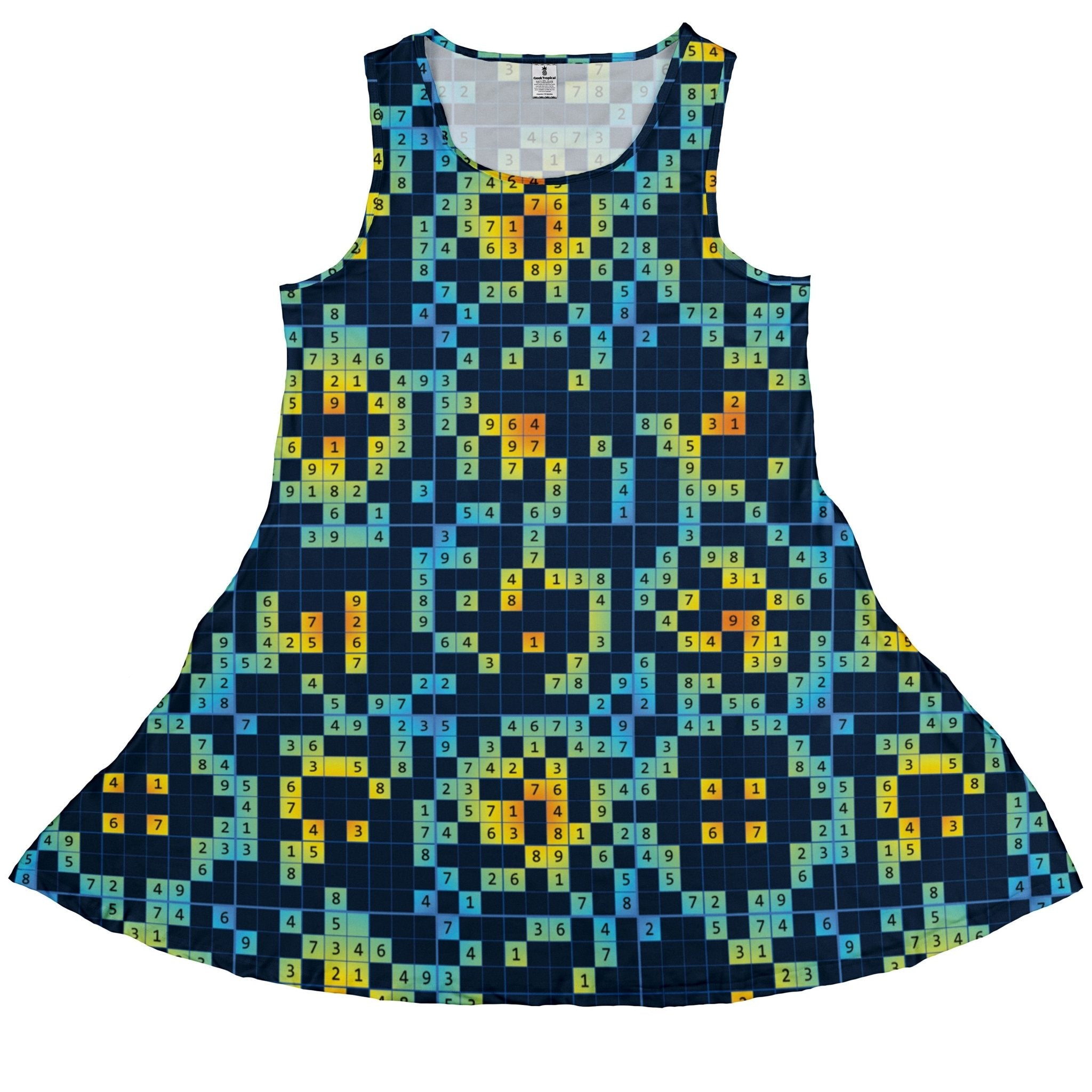 Sodoku Math Puzzle Dress Geek Nerd lx - C mathematics print